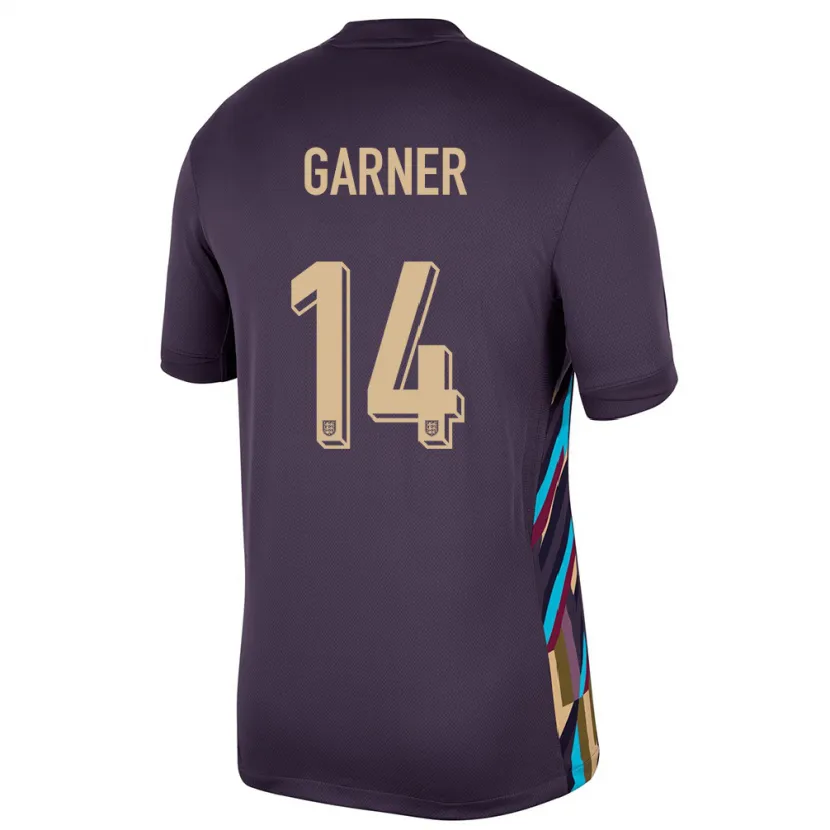 Danxen Mulher Camisola Inglaterra James Garner #14 Passa Escura Alternativa 24-26 Camisa