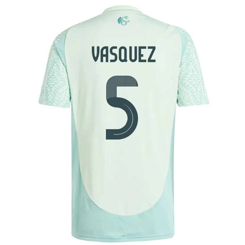 Danxen Mulher Camisola México Johan Vasquez #5 Linho Verde Alternativa 24-26 Camisa