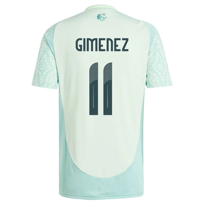 Danxen Mulher Camisola México Santiago Gimenez #11 Linho Verde Alternativa 24-26 Camisa
