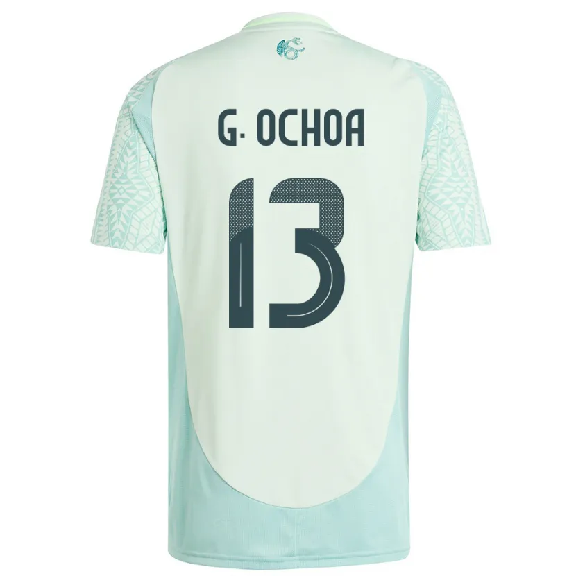 Danxen Mulher Camisola México Guillermo Ochoa #13 Linho Verde Alternativa 24-26 Camisa