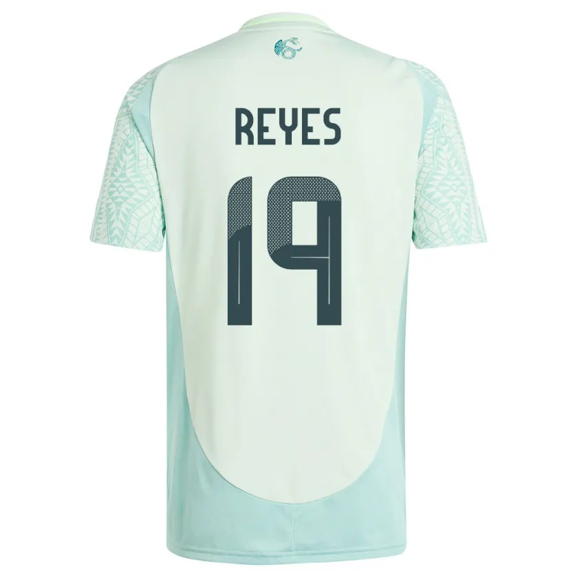 Danxen Mulher Camisola México Israel Reyes #19 Linho Verde Alternativa 24-26 Camisa
