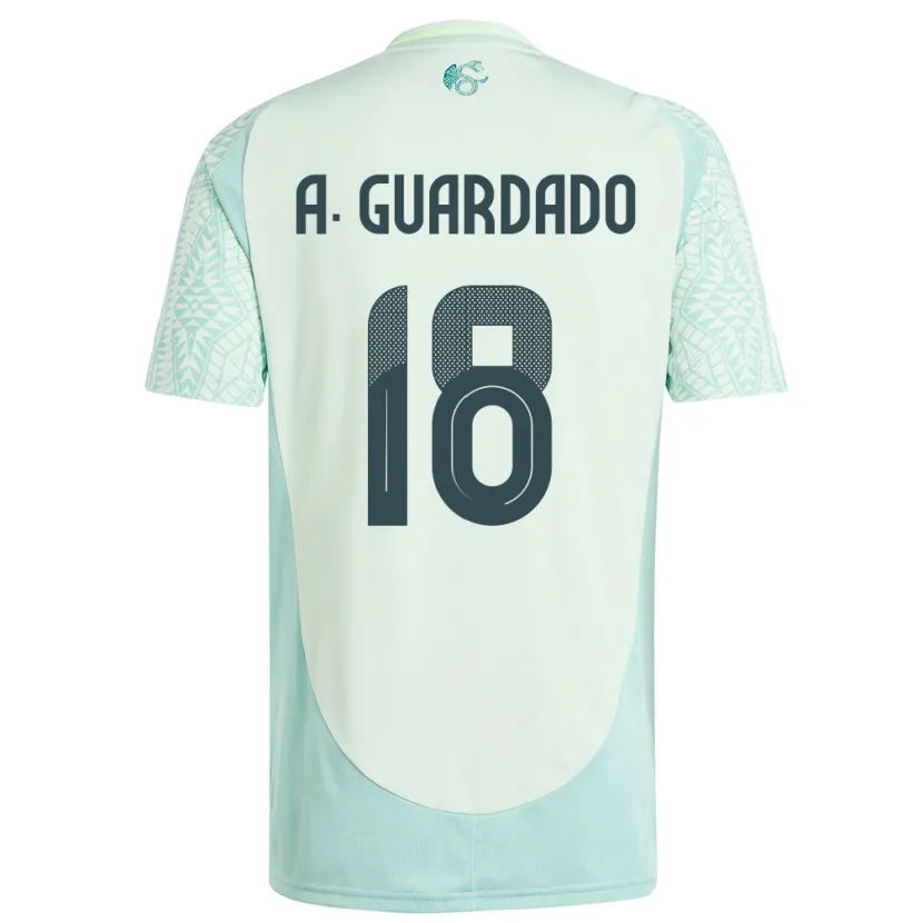 Danxen Mulher Camisola México Andres Guardado #18 Linho Verde Alternativa 24-26 Camisa