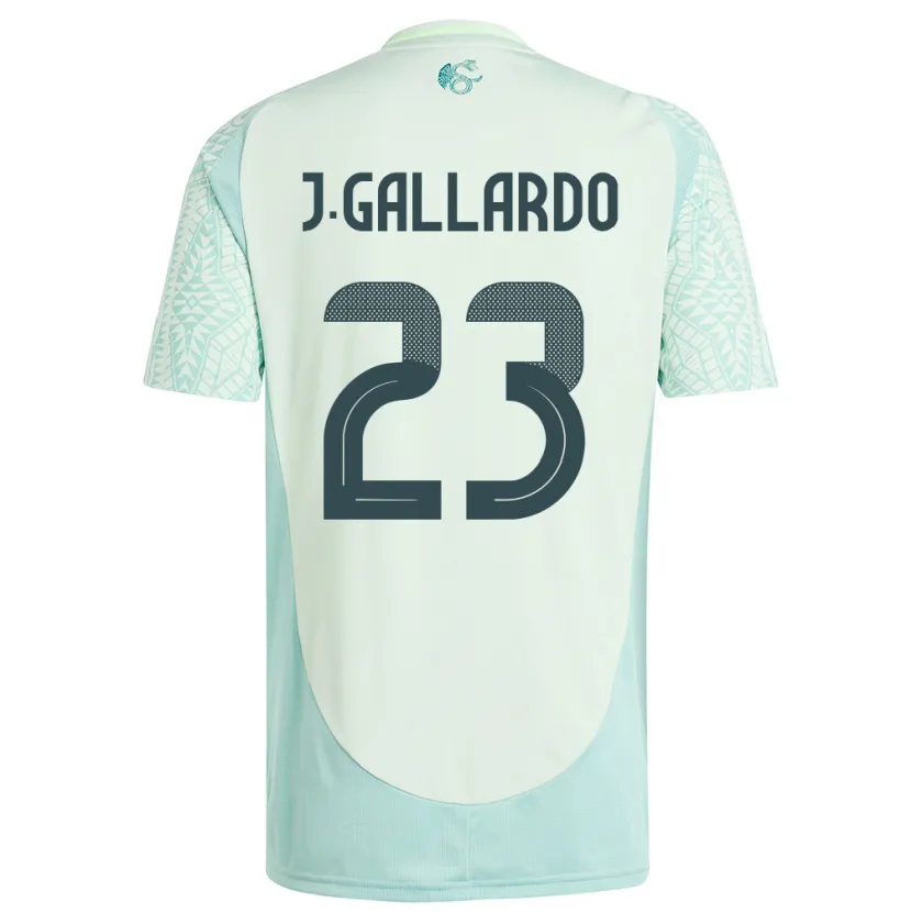 Danxen Mulher Camisola México Jesus Gallardo #23 Linho Verde Alternativa 24-26 Camisa