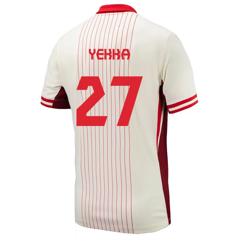 Danxen Mulher Camisola Canadá Sura Yekka #27 Branco Alternativa 24-26 Camisa