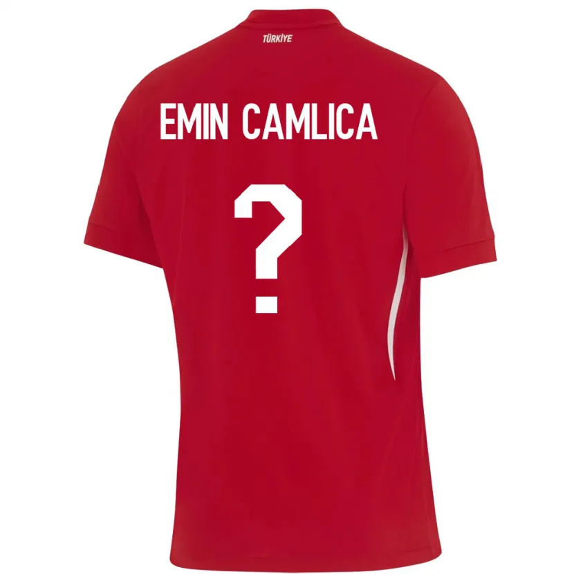 Danxen Mulher Camisola Turquia Muhammed Emin Çamlıca #0 Vermelho Alternativa 24-26 Camisa