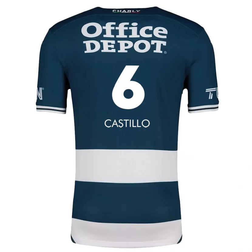Danxen Criança Camisola Byron Castillo #6 Branco Azulado Principal 2024/25 Camisa