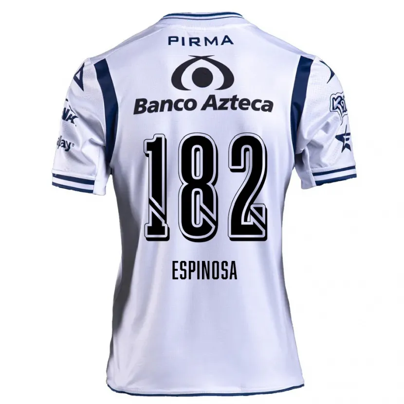 Danxen Criança Camisola Daniel Espinosa #182 Branco Azul Marinho Principal 2024/25 Camisa