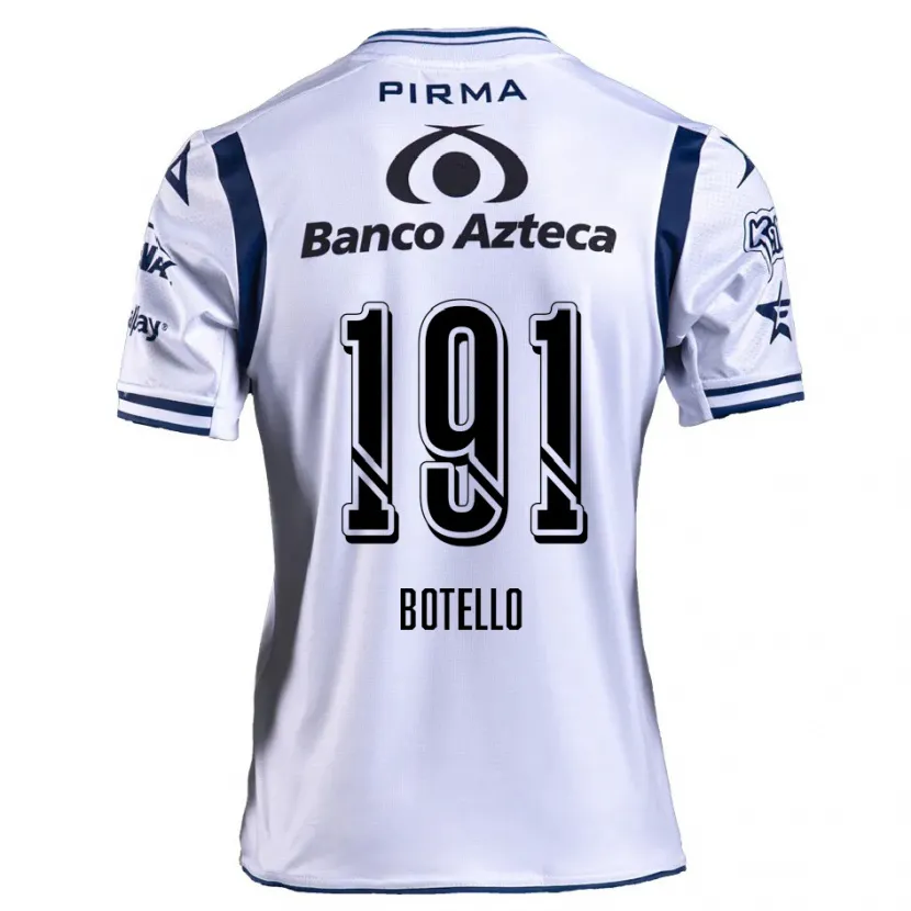 Danxen Criança Camisola Octavio Botello #191 Branco Azul Marinho Principal 2024/25 Camisa