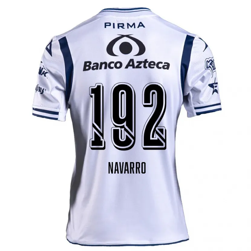 Danxen Criança Camisola Eduardo Navarro #192 Branco Azul Marinho Principal 2024/25 Camisa