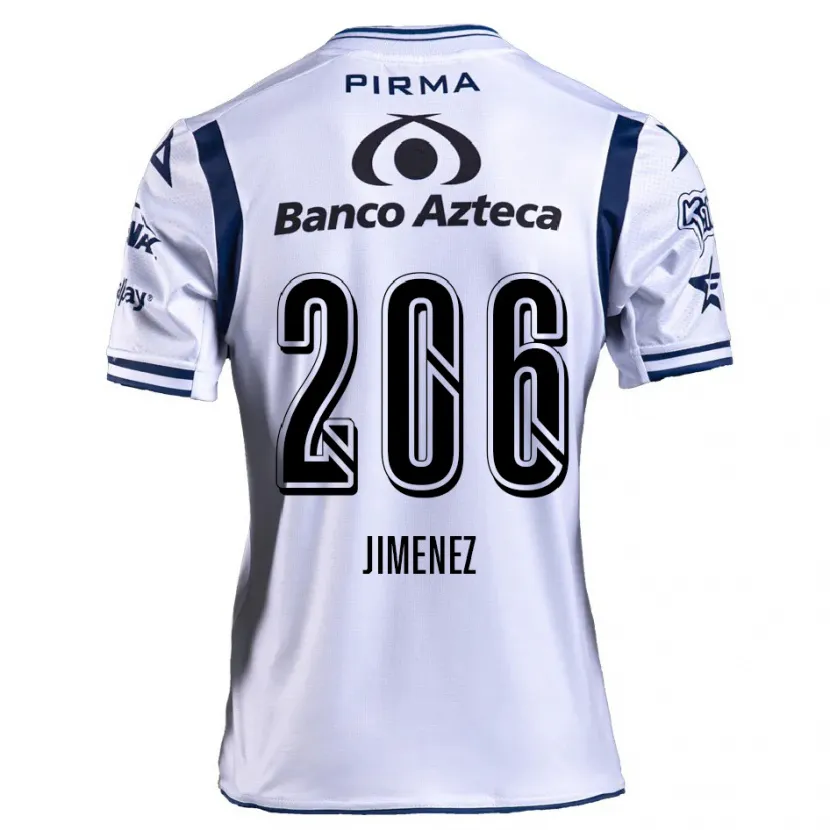 Danxen Criança Camisola Leonardo Jiménez #206 Branco Azul Marinho Principal 2024/25 Camisa
