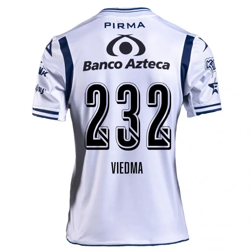 Danxen Criança Camisola Alvar Viedma #232 Branco Azul Marinho Principal 2024/25 Camisa