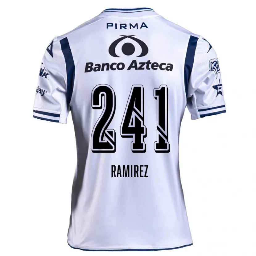 Danxen Criança Camisola Eduardo Ramírez #241 Branco Azul Marinho Principal 2024/25 Camisa
