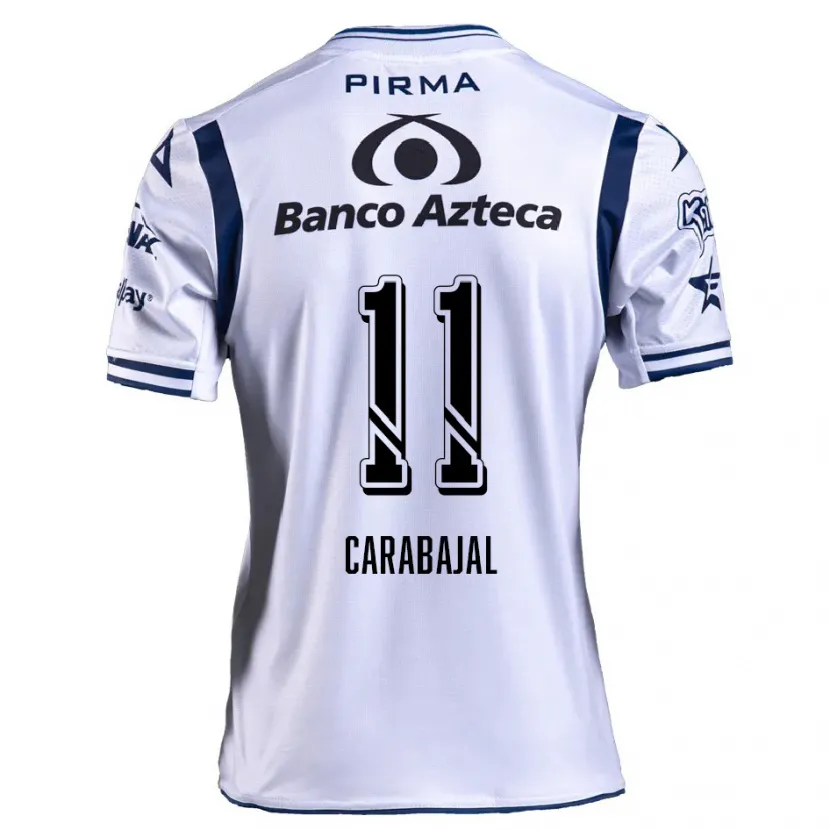 Danxen Criança Camisola Gabriel Carabajal #11 Branco Azul Marinho Principal 2024/25 Camisa