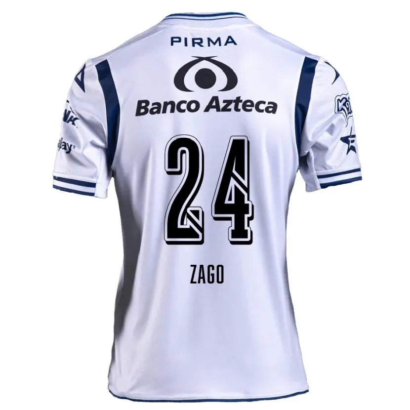 Danxen Criança Camisola Diego Zago #24 Branco Azul Marinho Principal 2024/25 Camisa