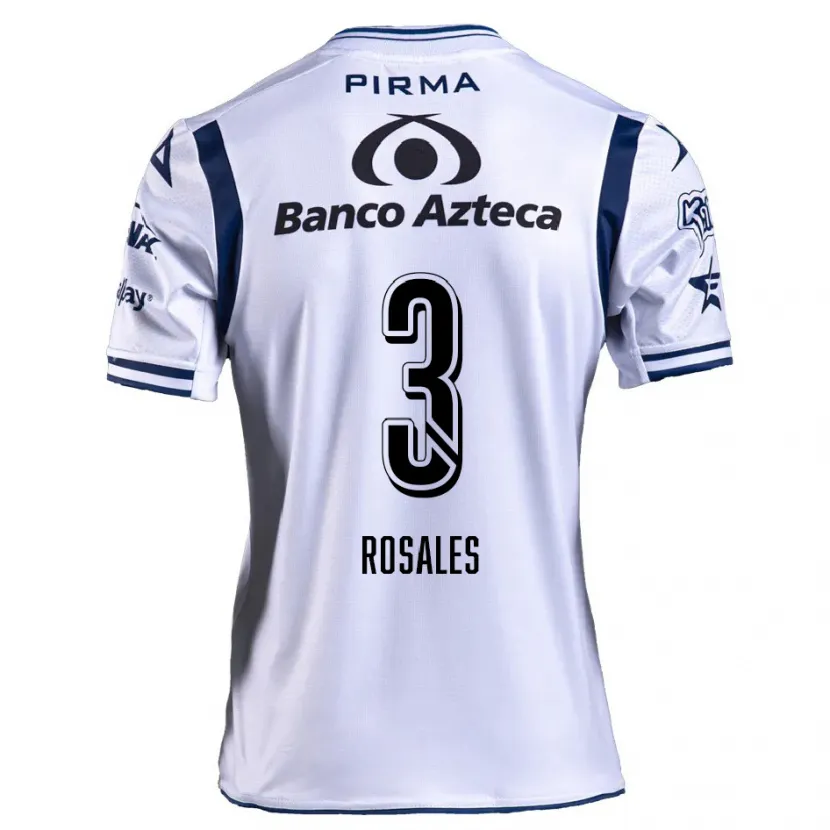 Danxen Criança Camisola Fátima Rosales #3 Branco Azul Marinho Principal 2024/25 Camisa