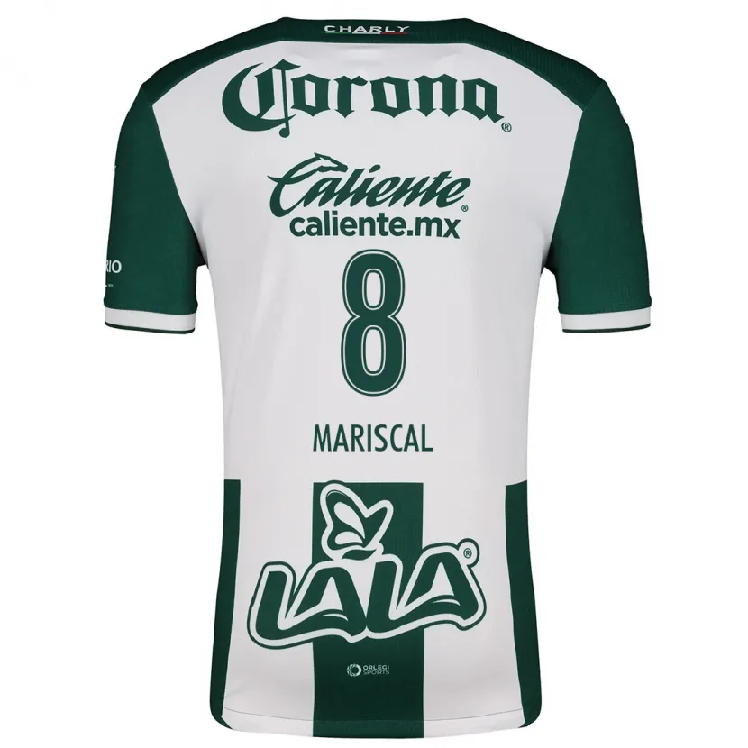 Danxen Criança Camisola Salvador Mariscal #8 Verde Branco Principal 2024/25 Camisa