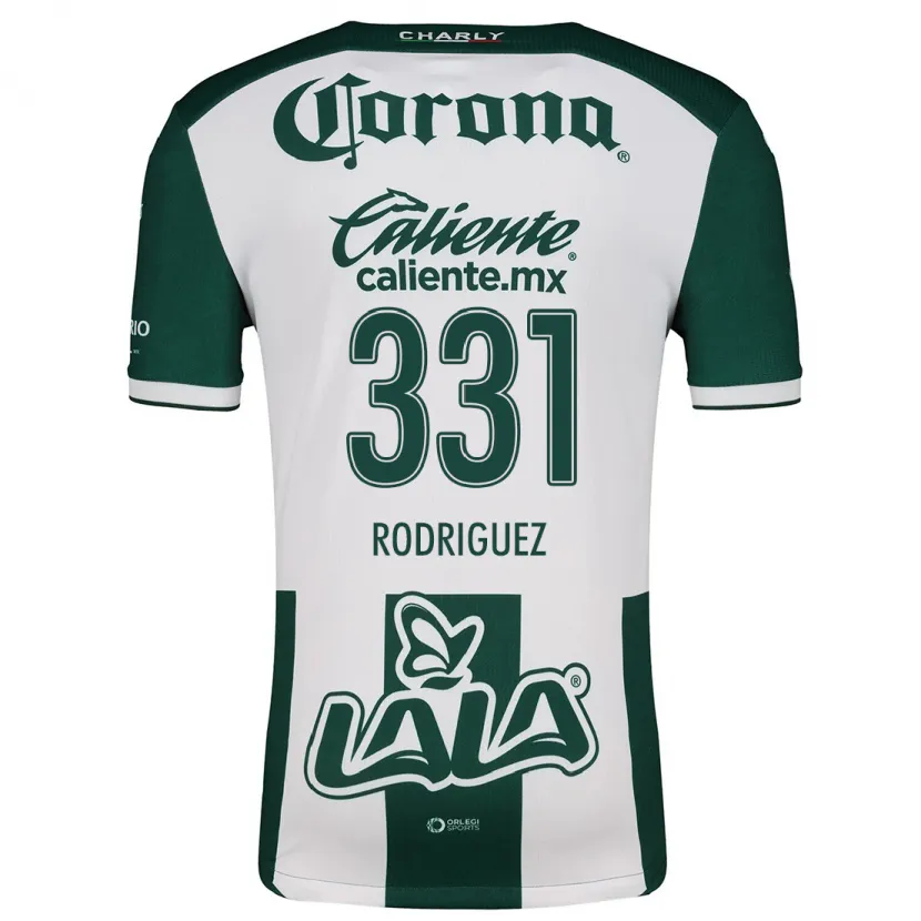 Danxen Criança Camisola Juan Rodríguez #331 Verde Branco Principal 2024/25 Camisa