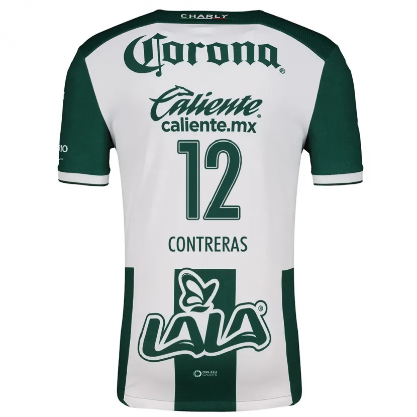 Danxen Criança Camisola Karol Contreras #12 Verde Branco Principal 2024/25 Camisa
