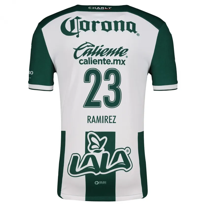 Danxen Criança Camisola Alexxandra Ramírez #23 Verde Branco Principal 2024/25 Camisa