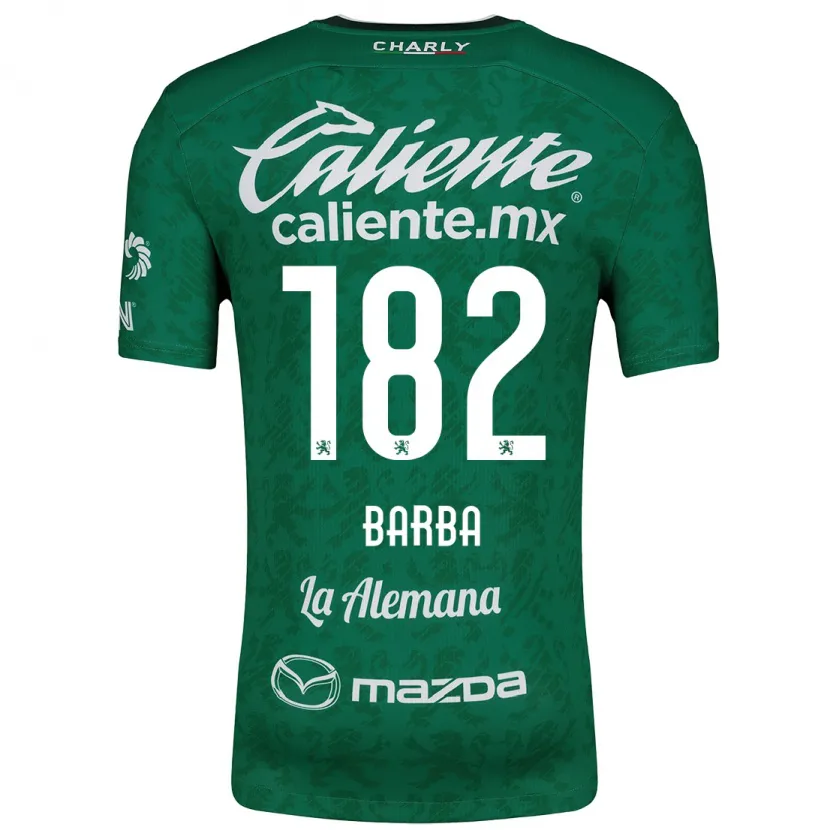 Danxen Criança Camisola Austin Barba #182 Verde Branco Principal 2024/25 Camisa