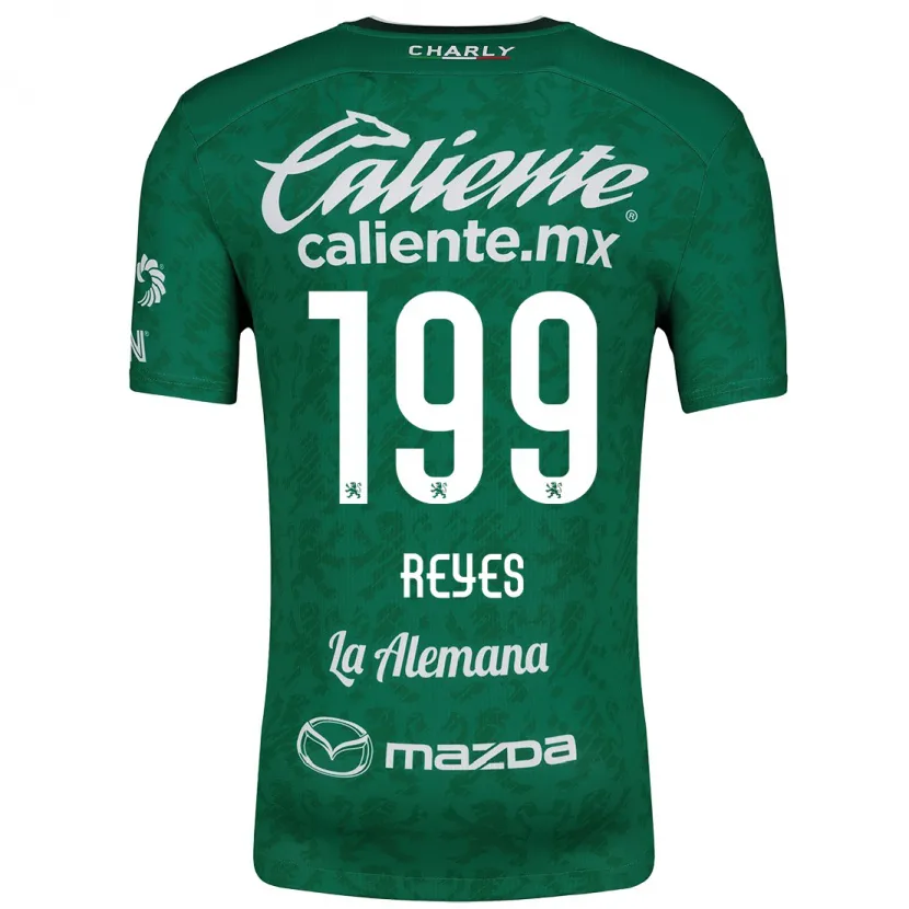 Danxen Criança Camisola Jonathan Reyes #199 Verde Branco Principal 2024/25 Camisa