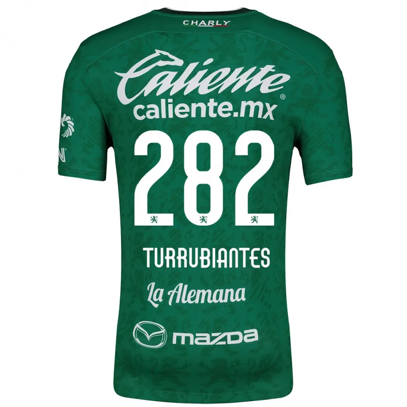 Danxen Criança Camisola Abdon Turrubiantes #282 Verde Branco Principal 2024/25 Camisa