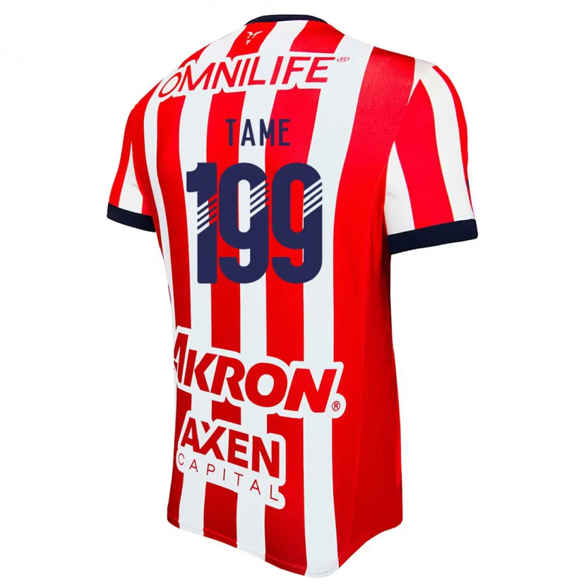 Danxen Criança Camisola Emilio Tame #199 Vermelho Branco Azul Principal 2024/25 Camisa