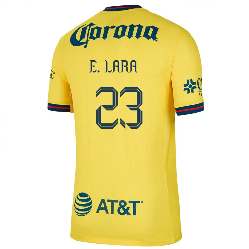Danxen Criança Camisola Emilio Lara #23 Amarelo Azul Principal 2024/25 Camisa