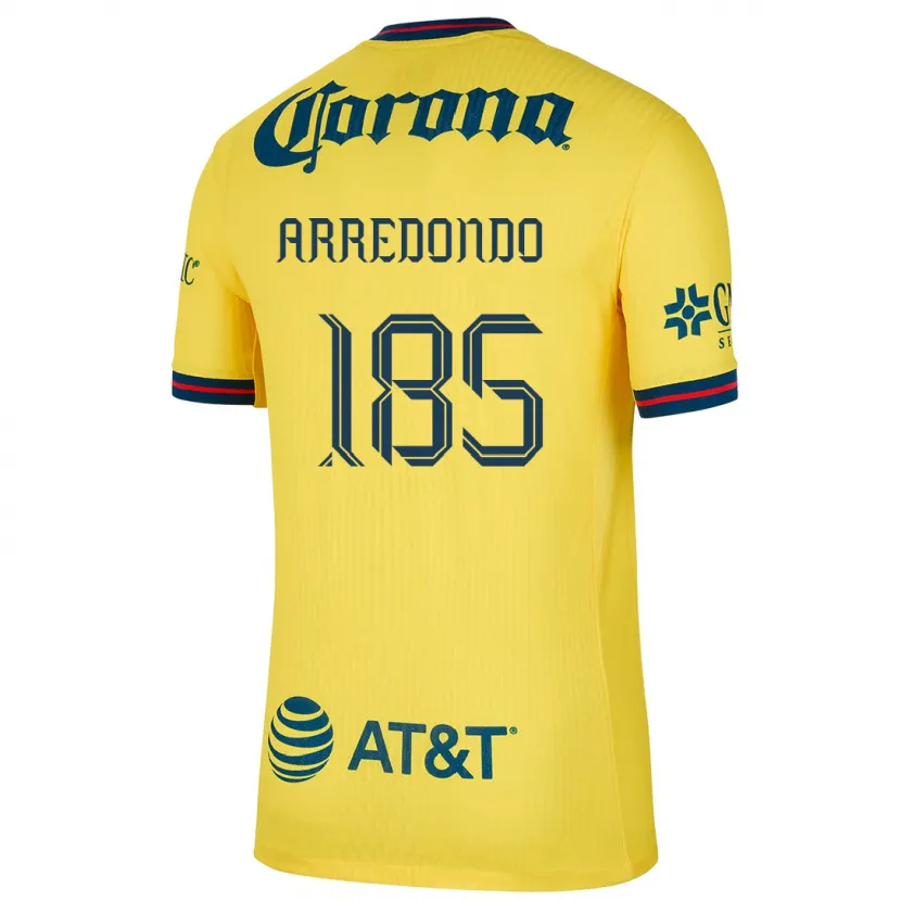 Danxen Criança Camisola Aarón Arredondo #185 Amarelo Azul Principal 2024/25 Camisa