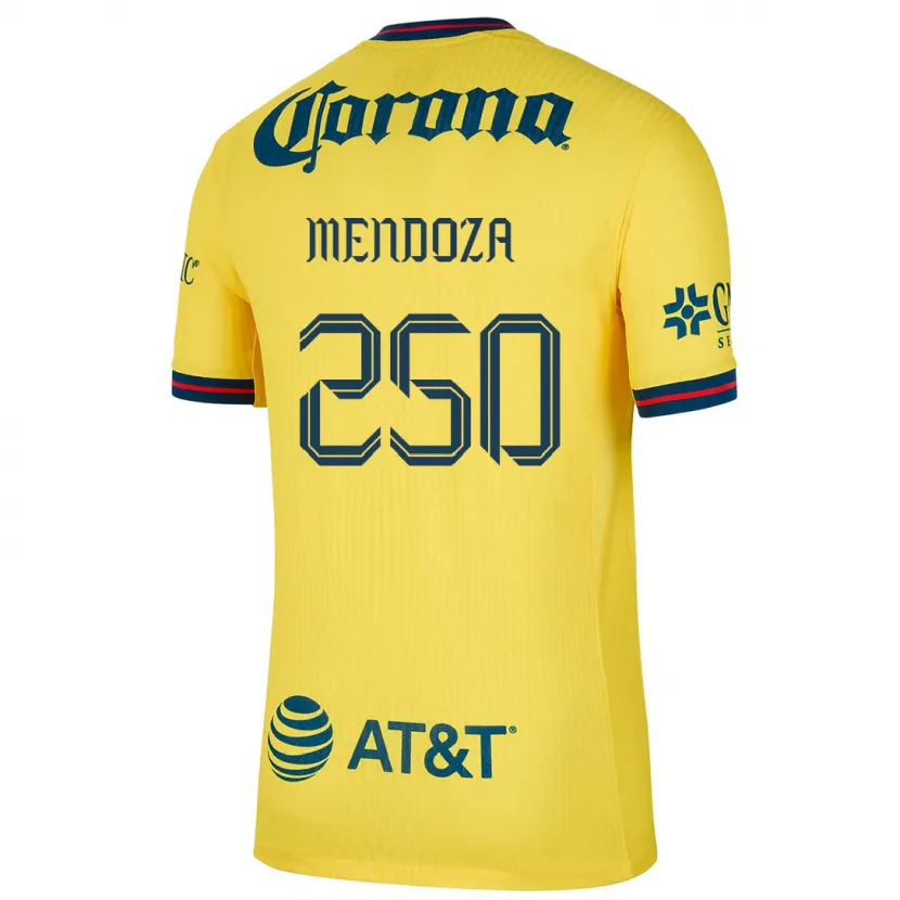 Danxen Criança Camisola Luis Mendoza #250 Amarelo Azul Principal 2024/25 Camisa