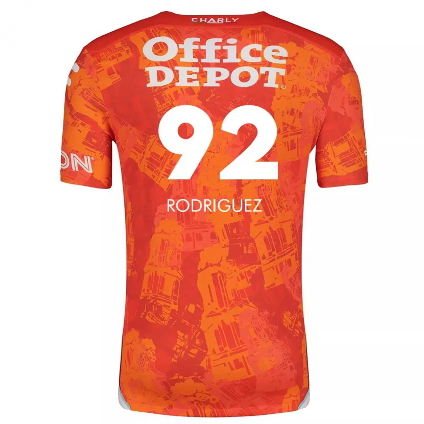 Danxen Criança Camisola Sergio Rodríguez #92 Laranja Branco Alternativa 2024/25 Camisa