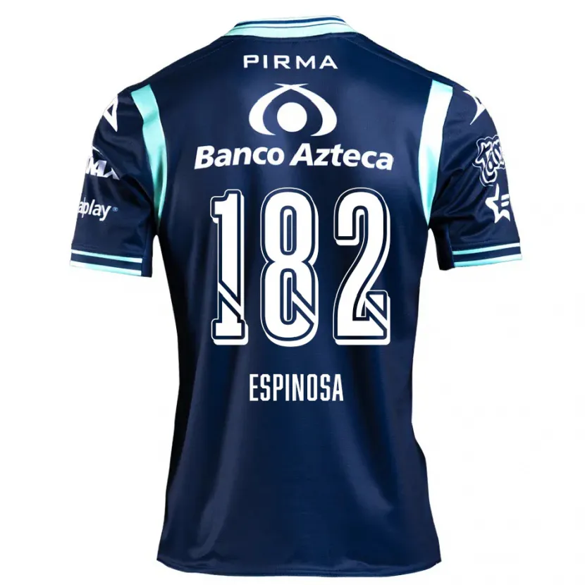 Danxen Criança Camisola Daniel Espinosa #182 Azul-Marinho Alternativa 2024/25 Camisa