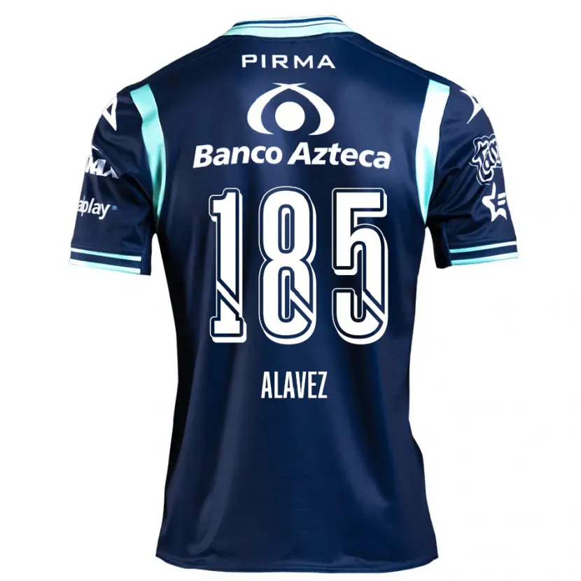 Danxen Criança Camisola Brian Alavez #185 Azul-Marinho Alternativa 2024/25 Camisa