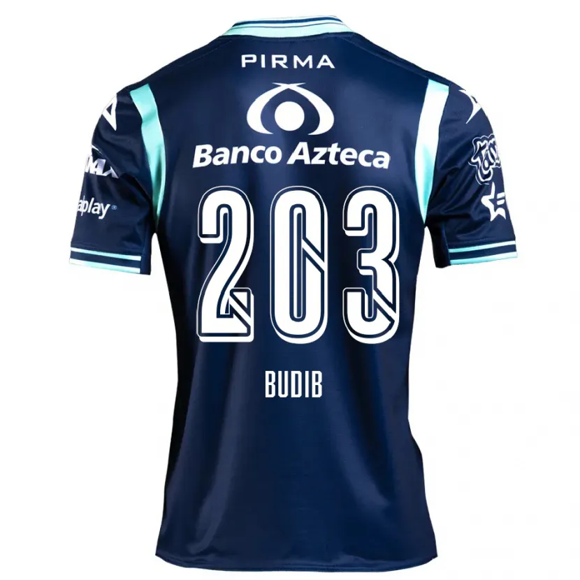 Danxen Criança Camisola Pedro Budib #203 Azul-Marinho Alternativa 2024/25 Camisa