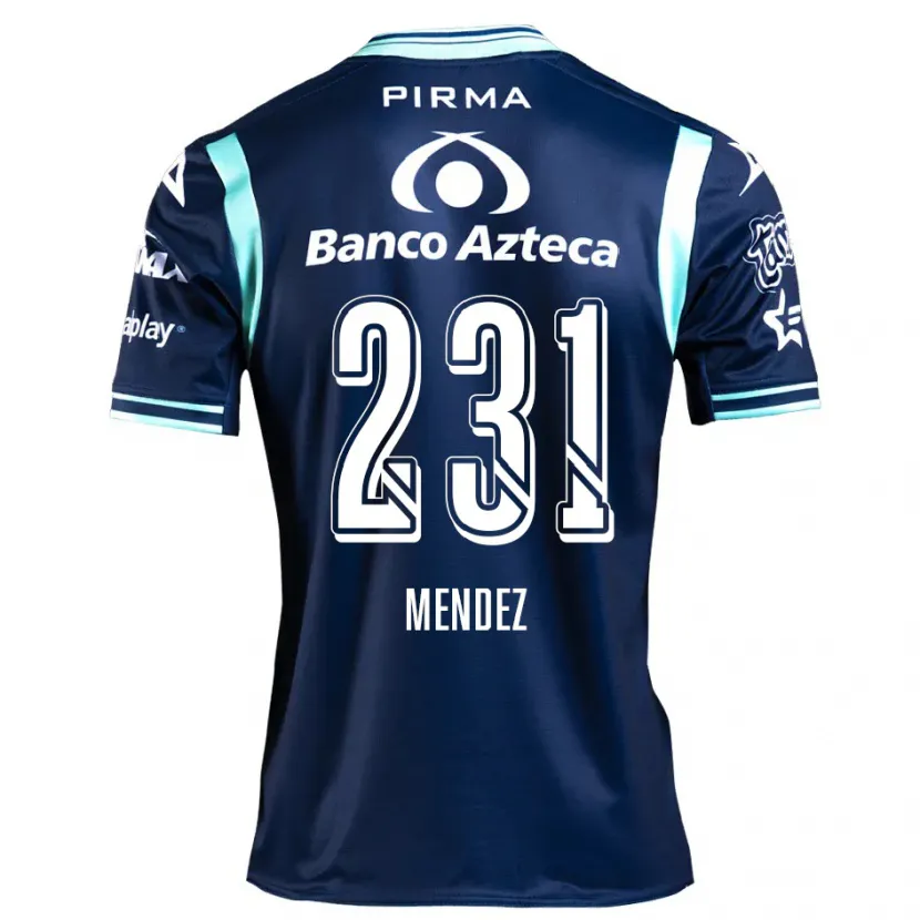 Danxen Criança Camisola Alejandro Méndez #231 Azul-Marinho Alternativa 2024/25 Camisa