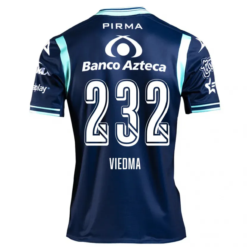 Danxen Criança Camisola Alvar Viedma #232 Azul-Marinho Alternativa 2024/25 Camisa