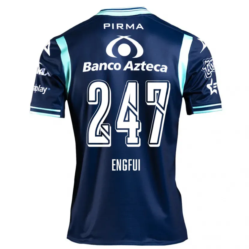 Danxen Criança Camisola Emilio Engfui #247 Azul-Marinho Alternativa 2024/25 Camisa