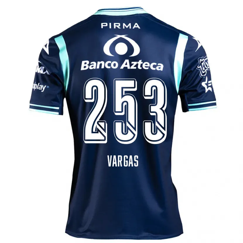 Danxen Criança Camisola Edwin Vargas #253 Azul-Marinho Alternativa 2024/25 Camisa