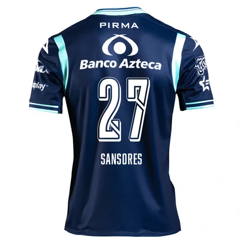 Danxen Criança Camisola Miguel Sansores #27 Azul-Marinho Alternativa 2024/25 Camisa