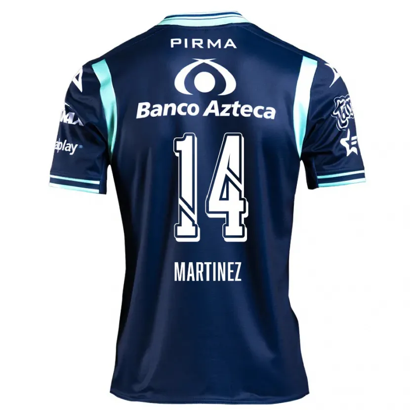 Danxen Criança Camisola Samantha Martínez #14 Azul-Marinho Alternativa 2024/25 Camisa