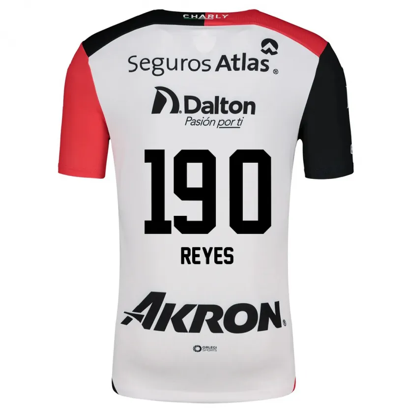 Danxen Criança Camisola Óscar Reyes #190 Branco Vermelho Preto Alternativa 2024/25 Camisa
