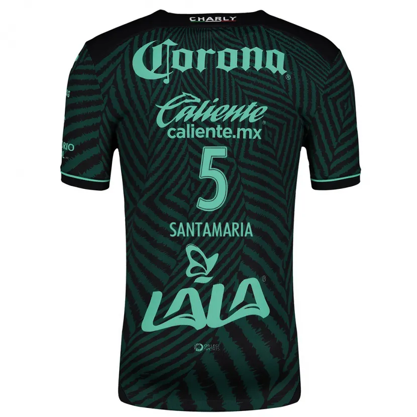Danxen Criança Camisola Anderson Santamaría #5 Preto Verde Alternativa 2024/25 Camisa