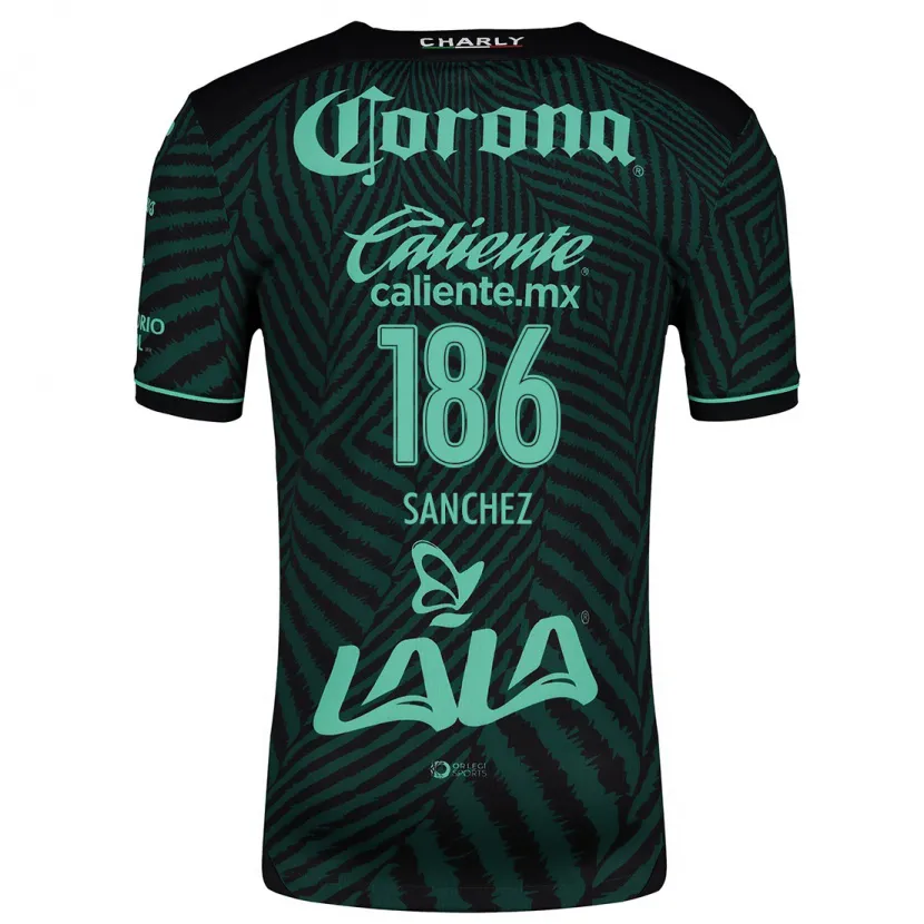 Danxen Criança Camisola David Sánchez #186 Preto Verde Alternativa 2024/25 Camisa