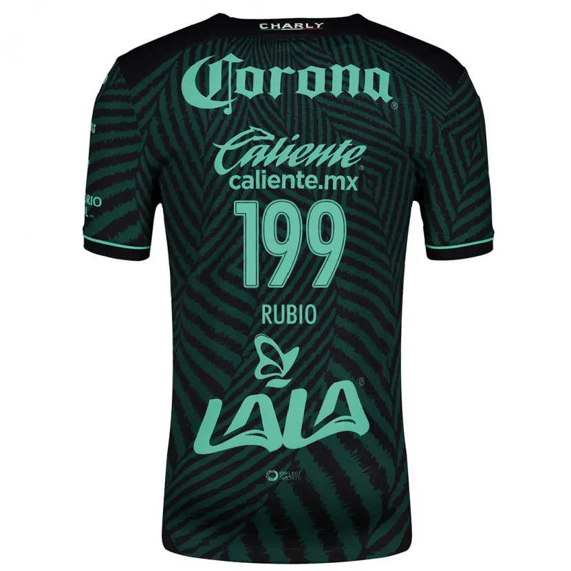 Danxen Criança Camisola Ronaldo Rubio #199 Preto Verde Alternativa 2024/25 Camisa