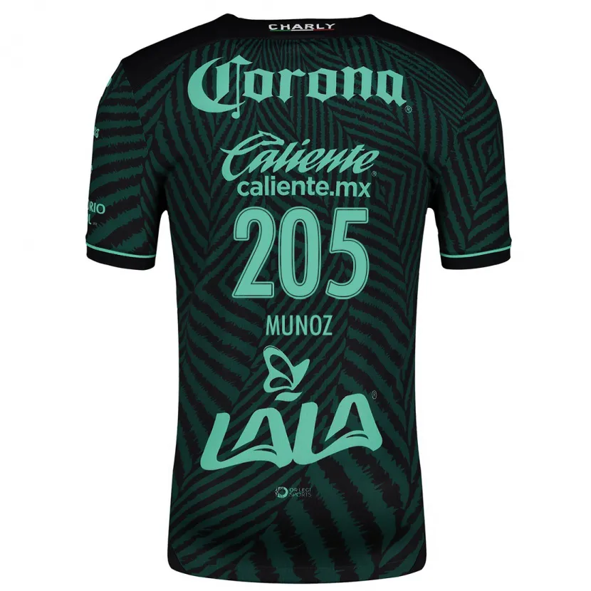 Danxen Criança Camisola Guillermo Muñoz #205 Preto Verde Alternativa 2024/25 Camisa