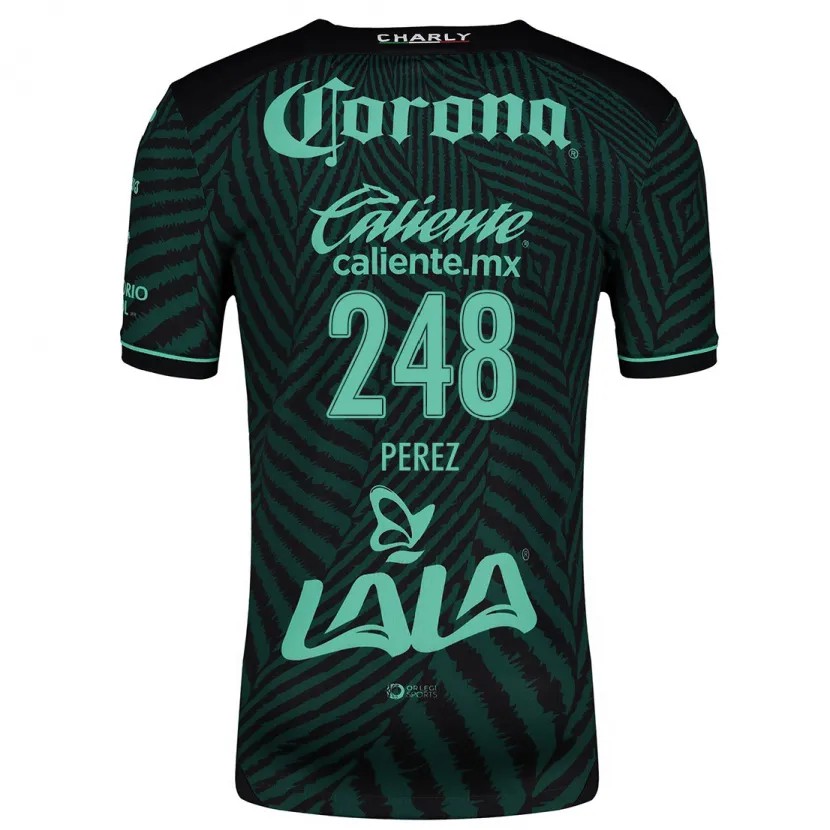 Danxen Criança Camisola Jonathan Pérez #248 Preto Verde Alternativa 2024/25 Camisa