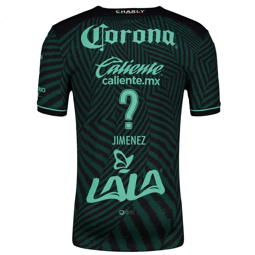 Danxen Criança Camisola Tahiel Jiménez #0 Preto Verde Alternativa 2024/25 Camisa
