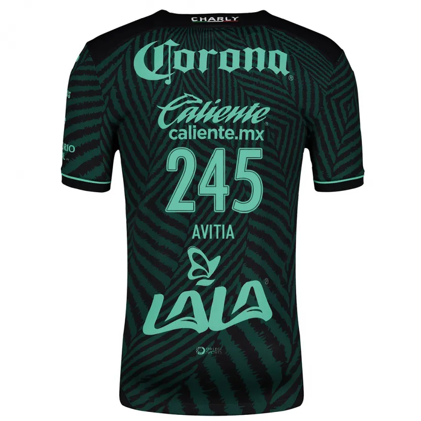 Danxen Criança Camisola Samuel Avitia #245 Preto Verde Alternativa 2024/25 Camisa