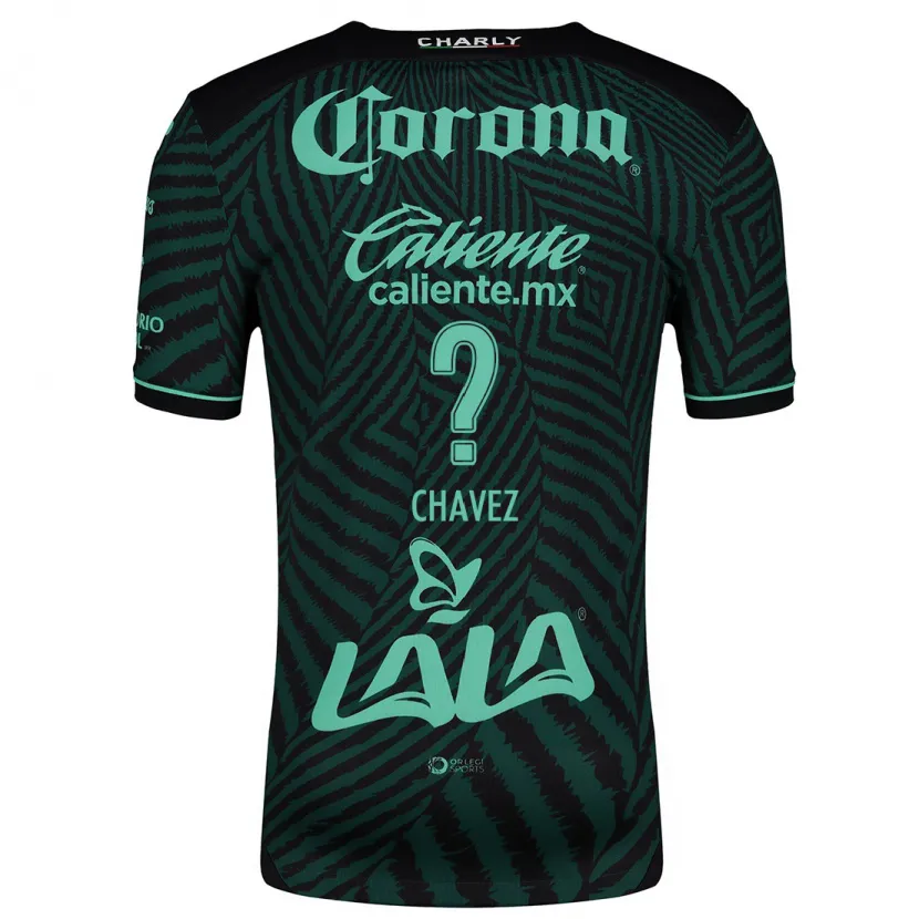 Danxen Criança Camisola Justin Chavez #0 Preto Verde Alternativa 2024/25 Camisa