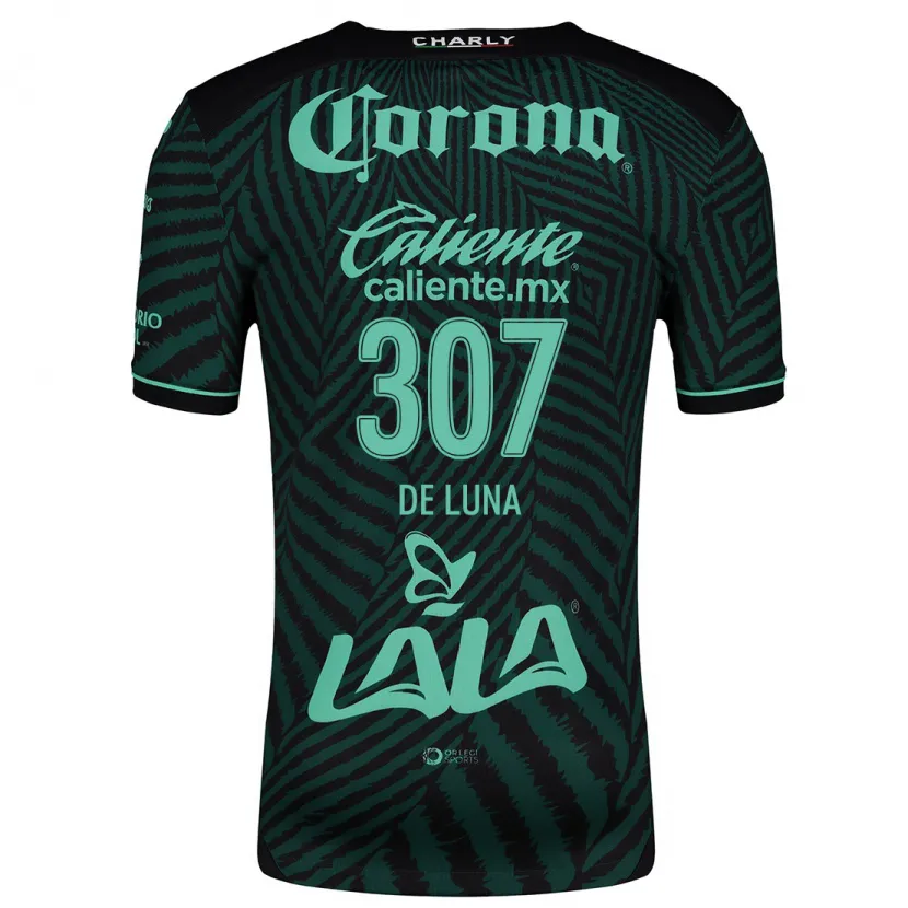 Danxen Criança Camisola Eduardo De Luna #307 Preto Verde Alternativa 2024/25 Camisa
